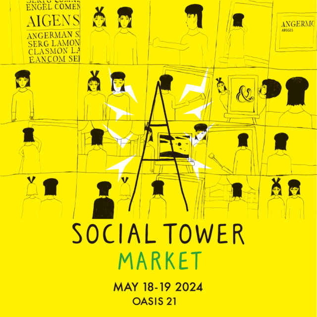 「SOCIAL TOWER MARKET 2024 MAY」が栄・オアシス21にて開催。アクセサリーやバッグ、レザー刻印などものづくりとワークショップのエリアが登場。東京より店舗を持たない花屋「Edā」の出店他、約140店舗が集結。
